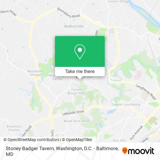 Stoney Badger Tavern map