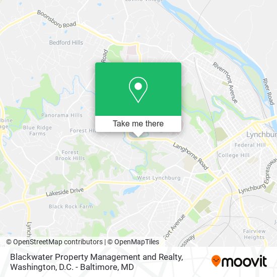 Mapa de Blackwater Property Management and Realty