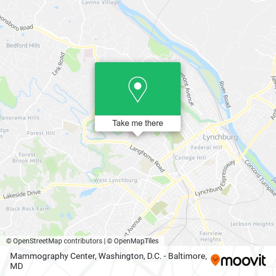 Mammography Center map