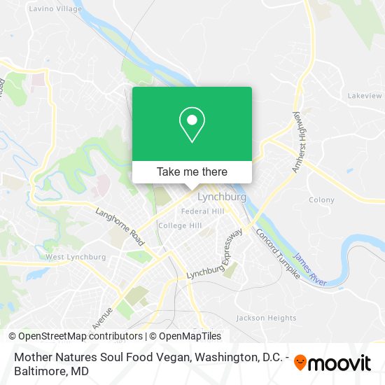 Mother Natures Soul Food Vegan map