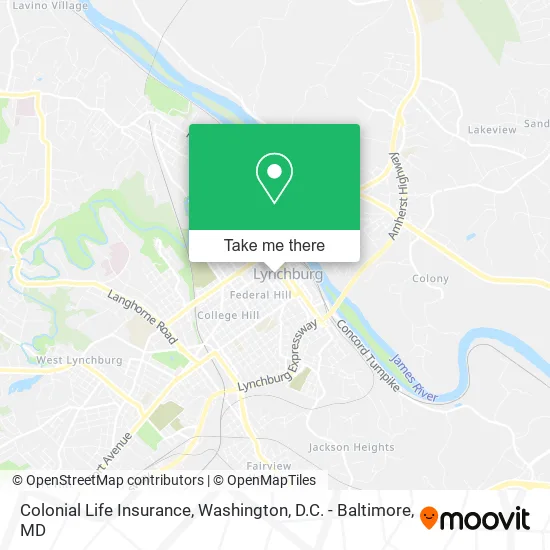 Colonial Life Insurance map