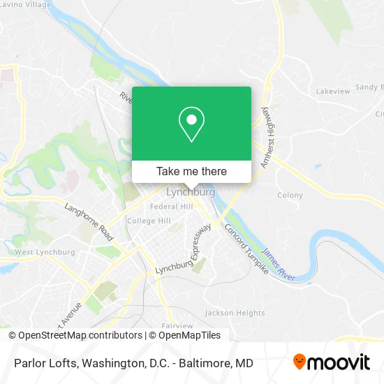 Parlor Lofts map