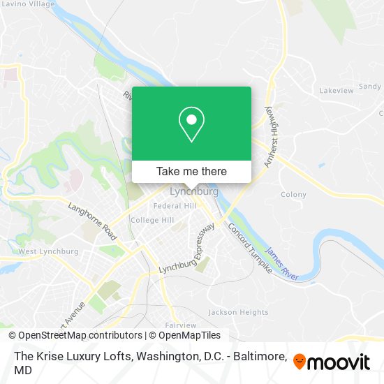The Krise Luxury Lofts map