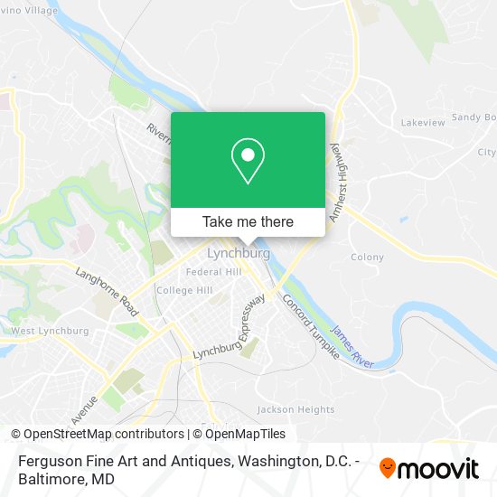 Ferguson Fine Art and Antiques map