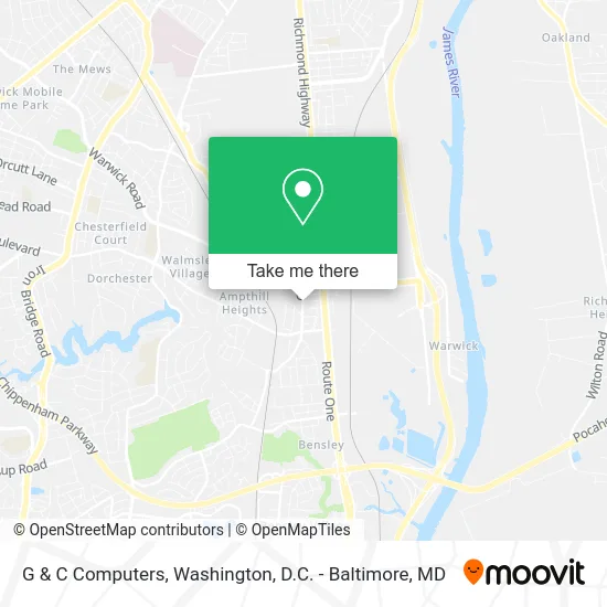 G & C Computers map