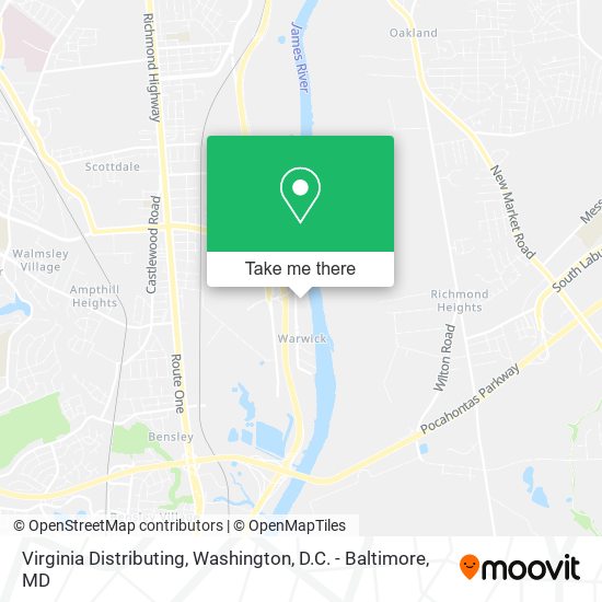 Virginia Distributing map