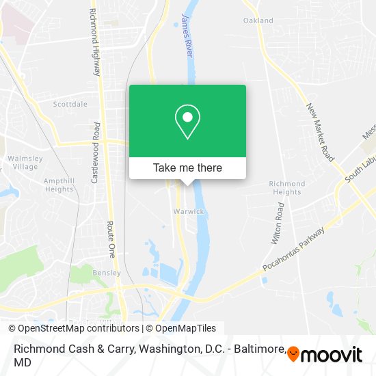 Richmond Cash & Carry map