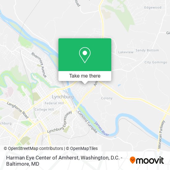 Harman Eye Center of Amherst map