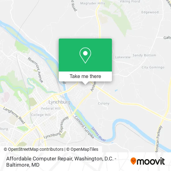 Affordable Computer Repair map