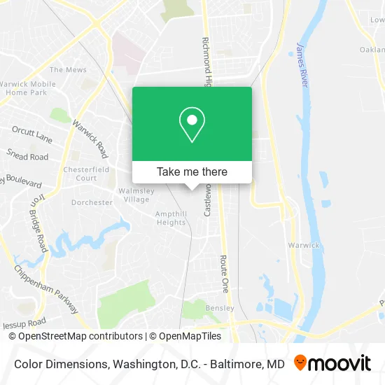 Color Dimensions map