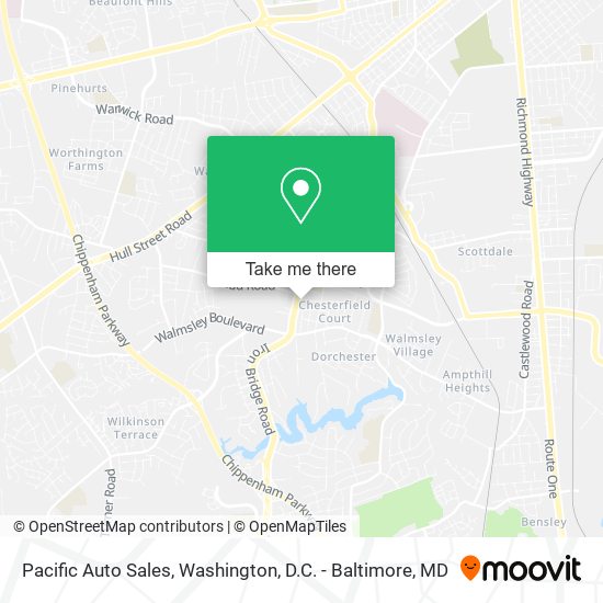 Pacific Auto Sales map