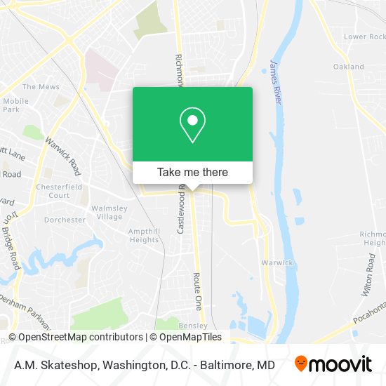 A.M. Skateshop map