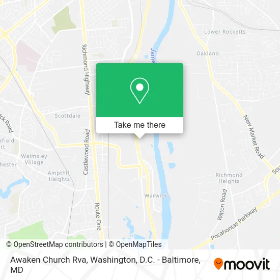 Awaken Church Rva map