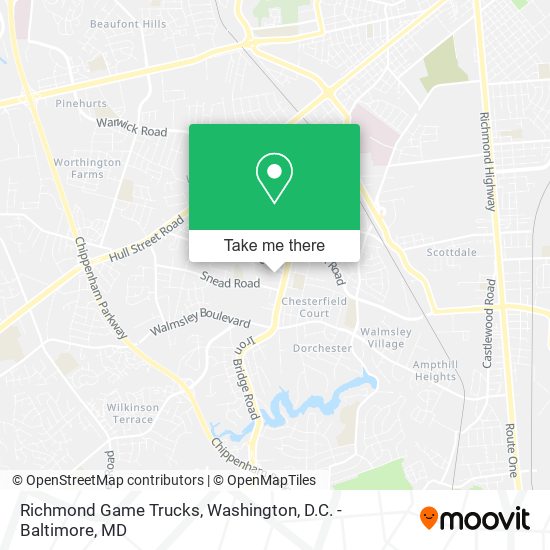 Richmond Game Trucks map
