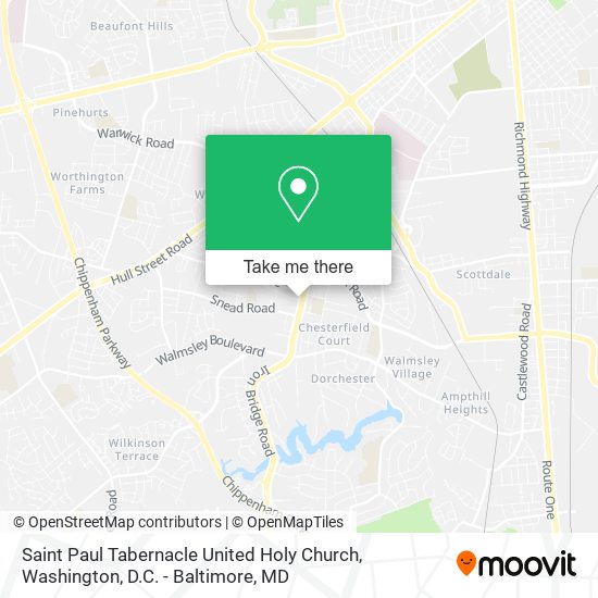 Mapa de Saint Paul Tabernacle United Holy Church