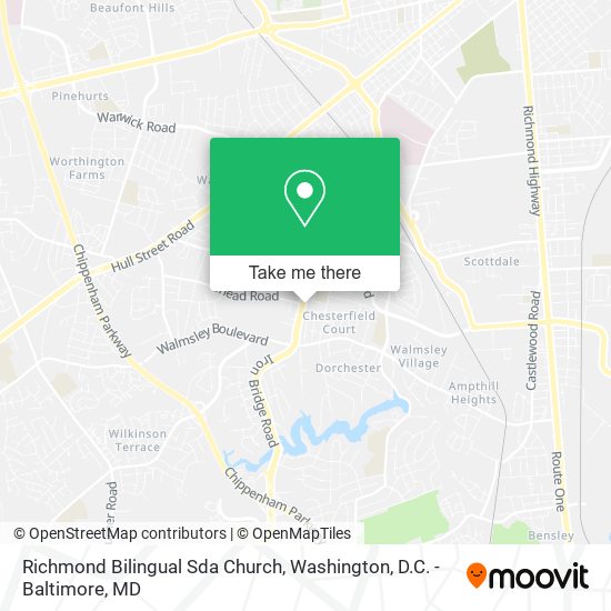 Richmond Bilingual Sda Church map