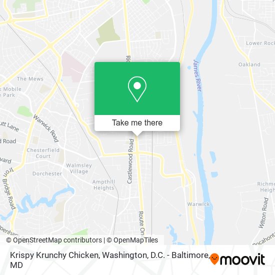 Krispy Krunchy Chicken map