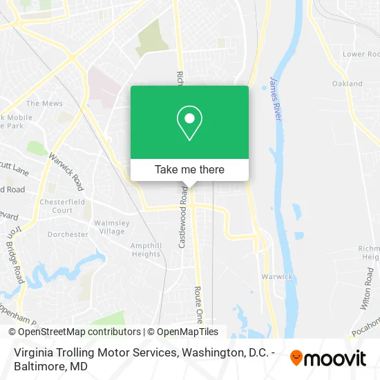 Virginia Trolling Motor Services map