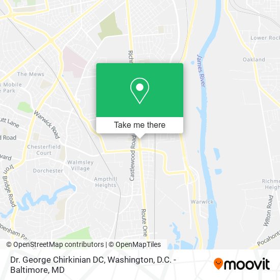 Dr. George Chirkinian DC map