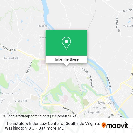 The Estate & Elder Law Center of Southside Virginia map