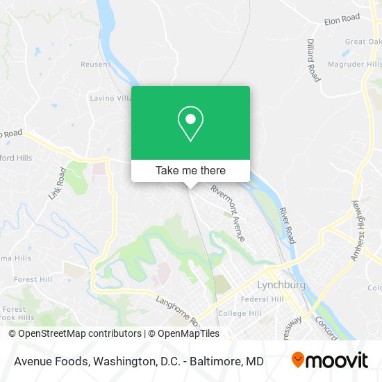 Avenue Foods map