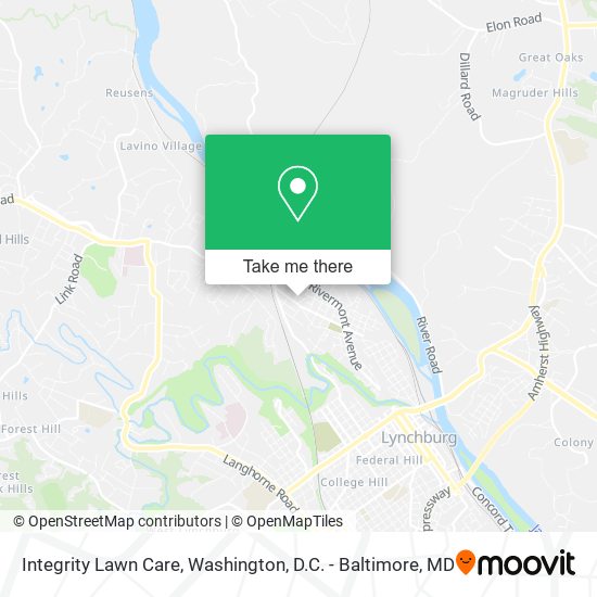 Mapa de Integrity Lawn Care