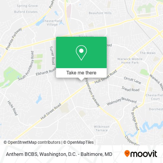 Anthem BCBS map