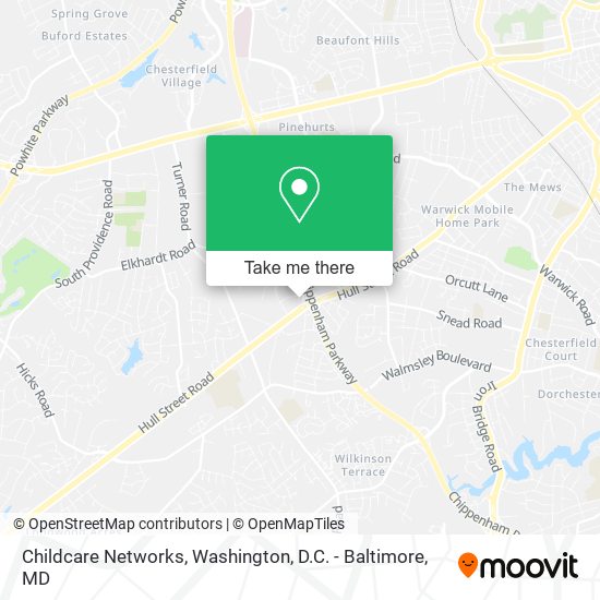 Childcare Networks map