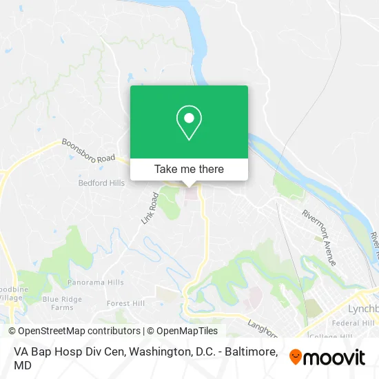 VA Bap Hosp Div Cen map