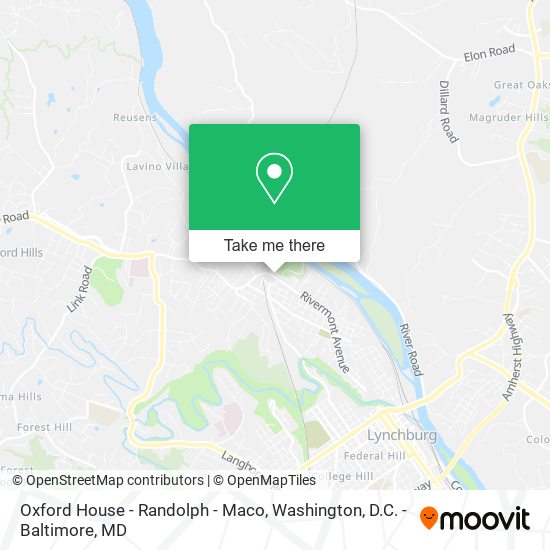 Oxford House - Randolph - Maco map