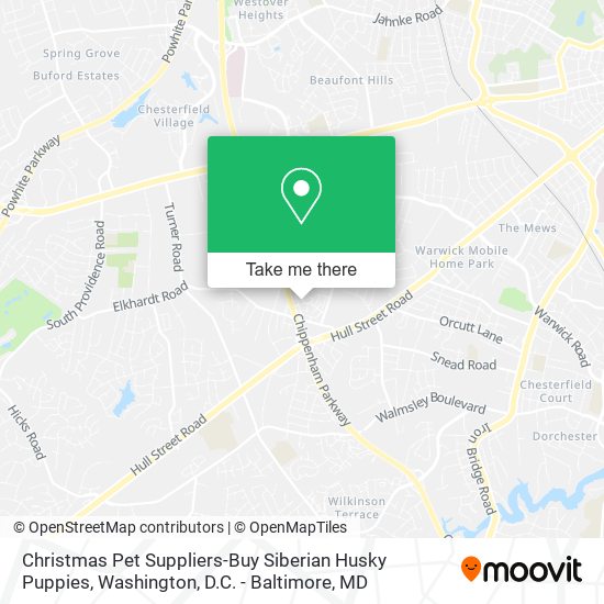 Christmas Pet Suppliers-Buy Siberian Husky Puppies map