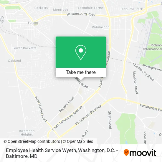 Employee Health Service Wyeth map