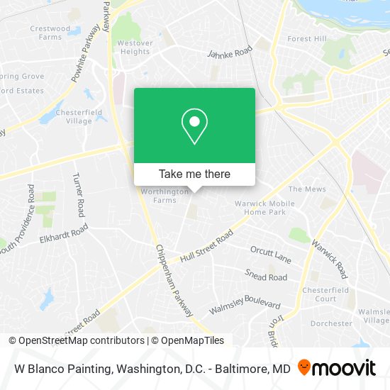 W Blanco Painting map