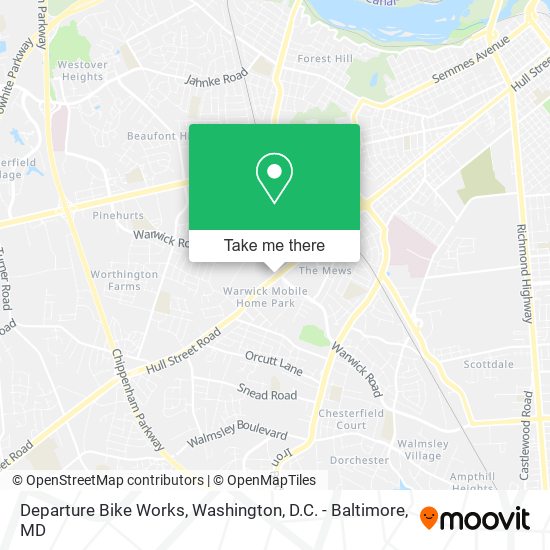 Departure Bike Works map