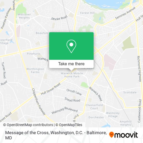 Message of the Cross map