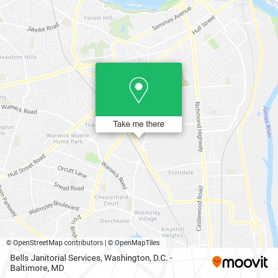 Mapa de Bells Janitorial Services