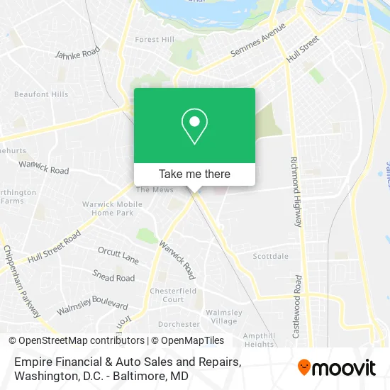Empire Financial & Auto Sales and Repairs map