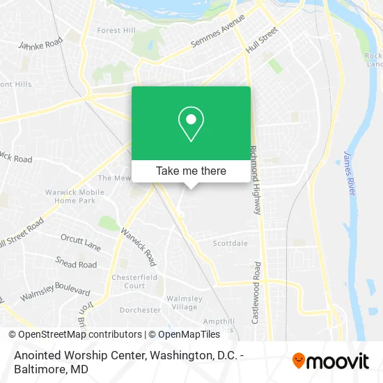 Anointed Worship Center map