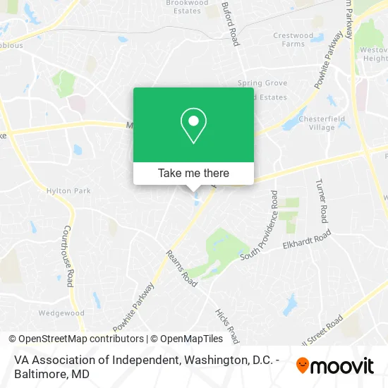 VA Association of Independent map