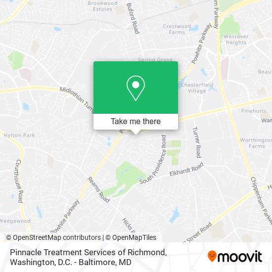 Pinnacle Treatment Services of Richmond map