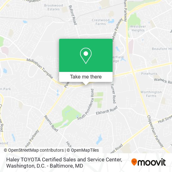 Haley TOYOTA Certified Sales and Service Center map