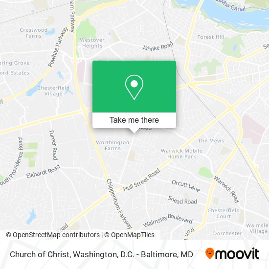 Church of Christ map