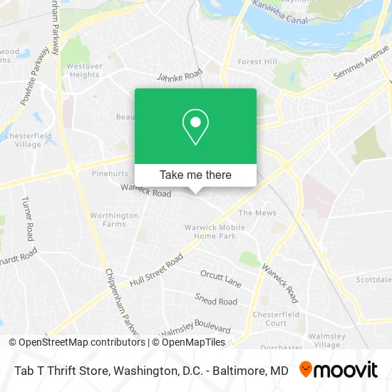 Mapa de Tab T Thrift Store