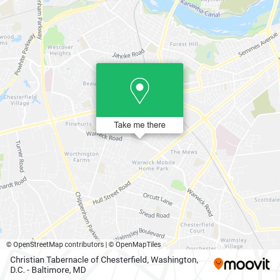 Mapa de Christian Tabernacle of Chesterfield
