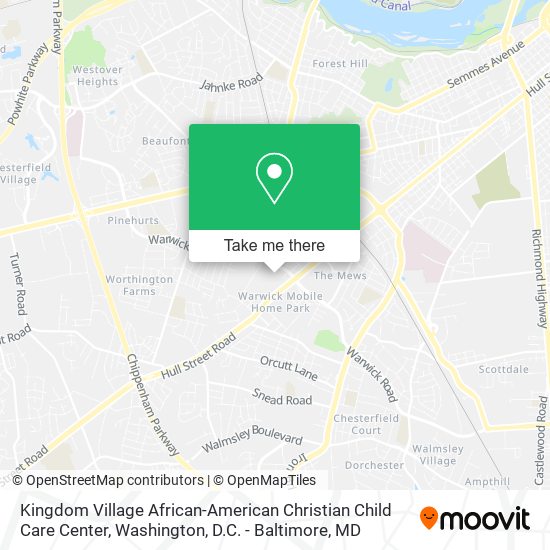 Kingdom Village African-American Christian Child Care Center map