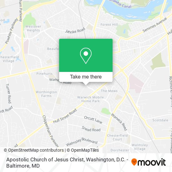 Apostolic Church of Jesus Christ map