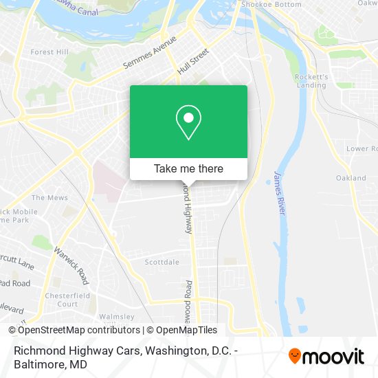 Mapa de Richmond Highway Cars