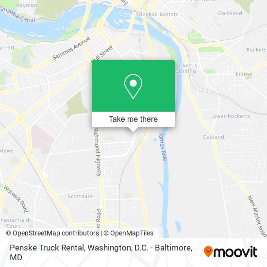 Penske Truck Rental map