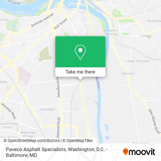 Paveco Asphalt Specialists map