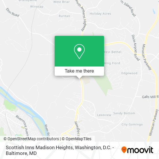 Scottish Inns Madison Heights map